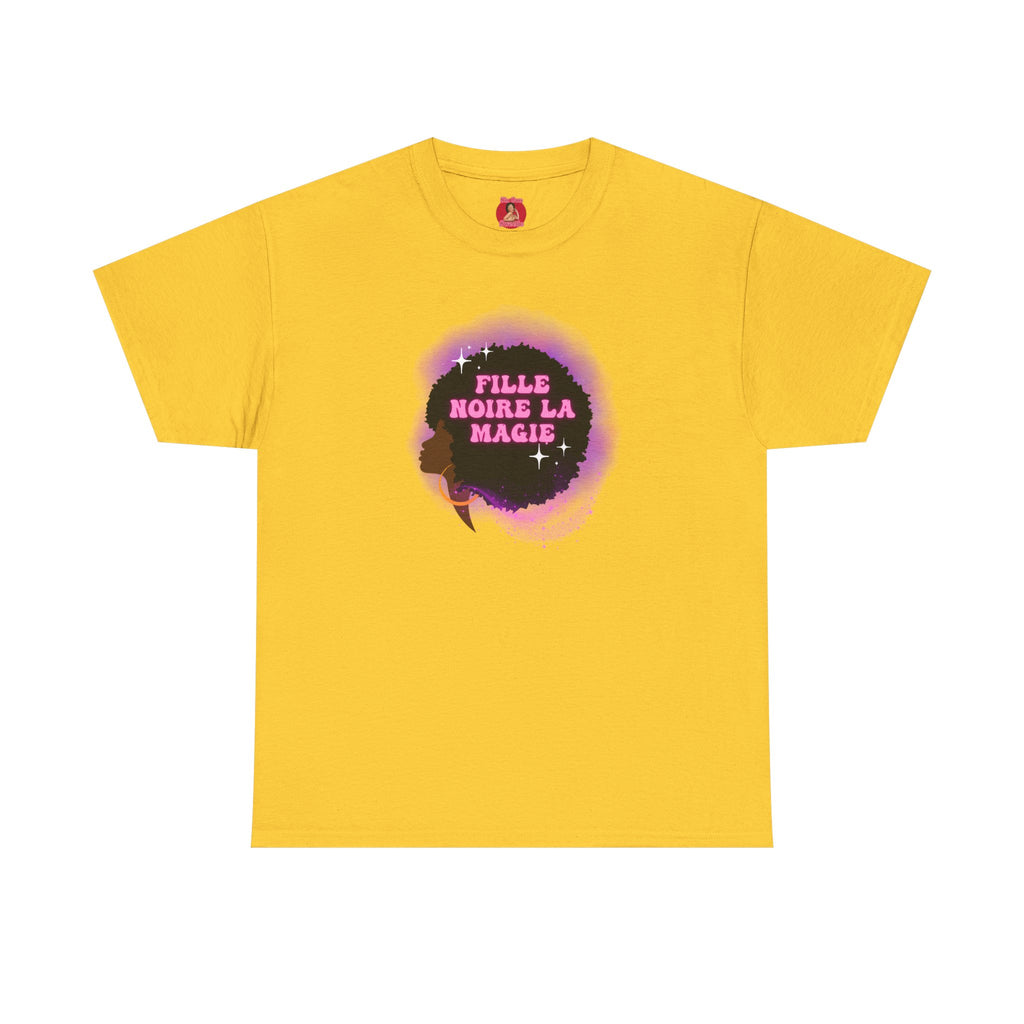 Black Girl Magic Unisex Tee, French Magie des Filles Noires, Afro, Black Excellence, Black History Shirt, Gift for Women and Girls,