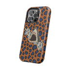 Shark Bite Leopard Print Phone Case — Magnetic Impact-Resistant