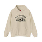 Cozy Eat the Rich Unisex Heavy Blend™ Hooded Sweatshirt blank - Perfect for Every Occasion
