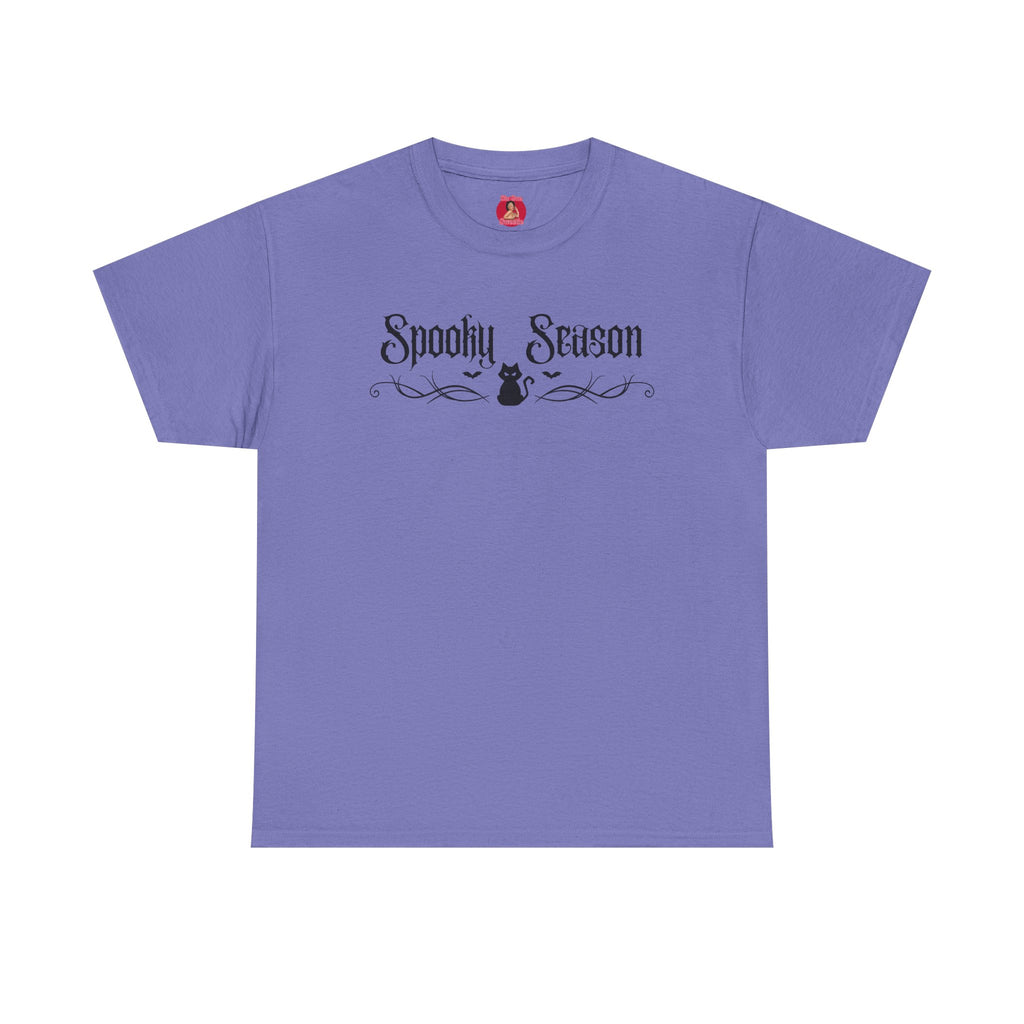 T-Shirt Spooky Season Black Kitty Tribal Unisex Tee