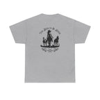 Cowgirl Riding Silhouette Unisex Tee -Too Wild- Wild West Feminist Logo