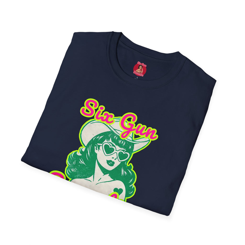 Six Gun Sweetie Retro Cowgirl T-Shirt