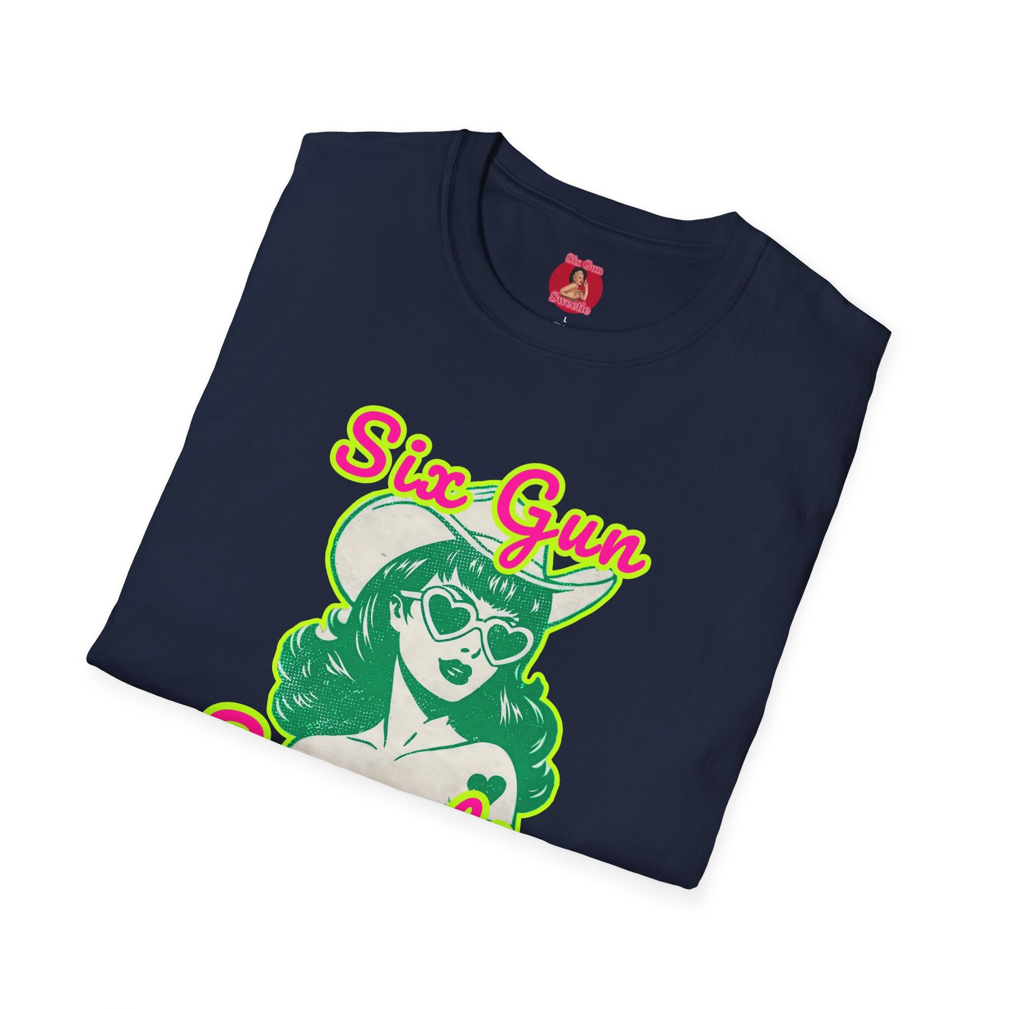 Six Gun Sweetie Retro Cowgirl T-Shirt