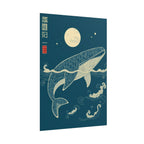 Whale Moon Poster — Rolled Nautical Art Print