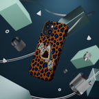 Shark Bite Leopard Print Phone Case — Magnetic Impact-Resistant