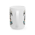 Abuela Calienta Ceramic Mug — Old School Tattoo Style 15oz