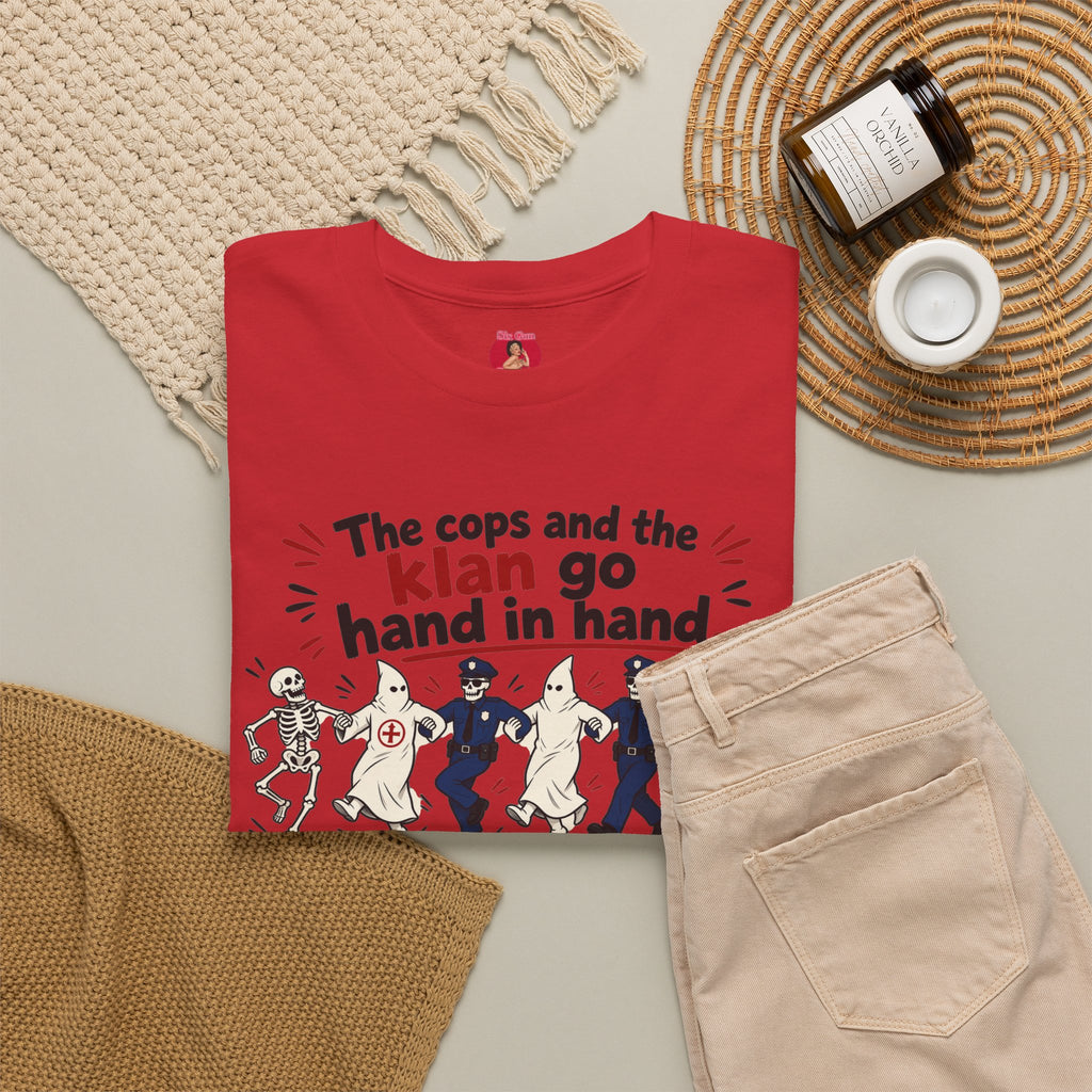 The Cops and the Klan go Hand in Hand Unisex Heavy Cotton Tee