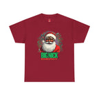Vintage Santa Claus Unisex Tee, Big Nick Energy Funny Shirt, Quirky Christmas Top, Unique African American Santa Gift, Holiday Apparel