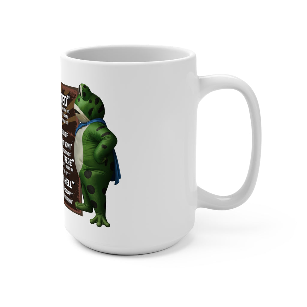 Mug 15oz Portland Peace Frog Anti Fascist Democracy Immigrant Communities