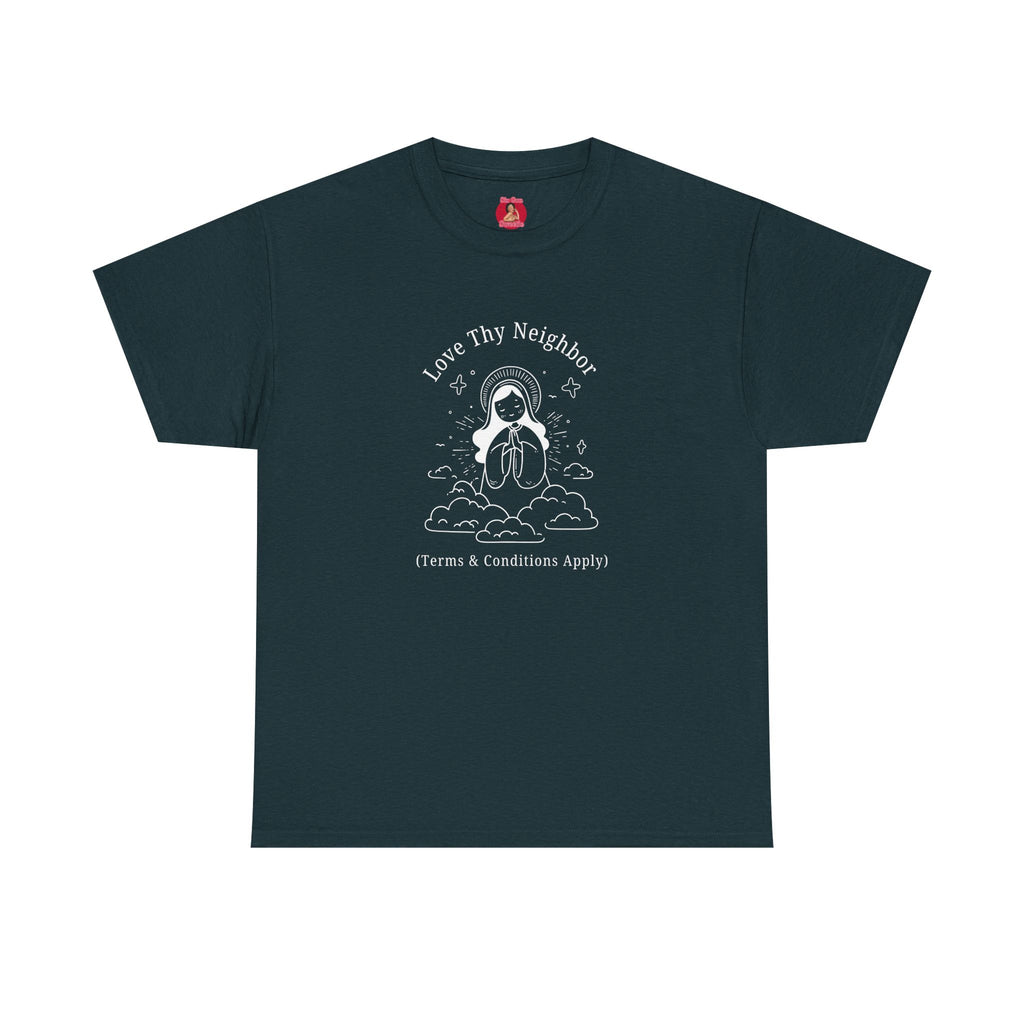 Funny Pro-Immigration Unisex Tee with 'Love Thy Neighbor' Design