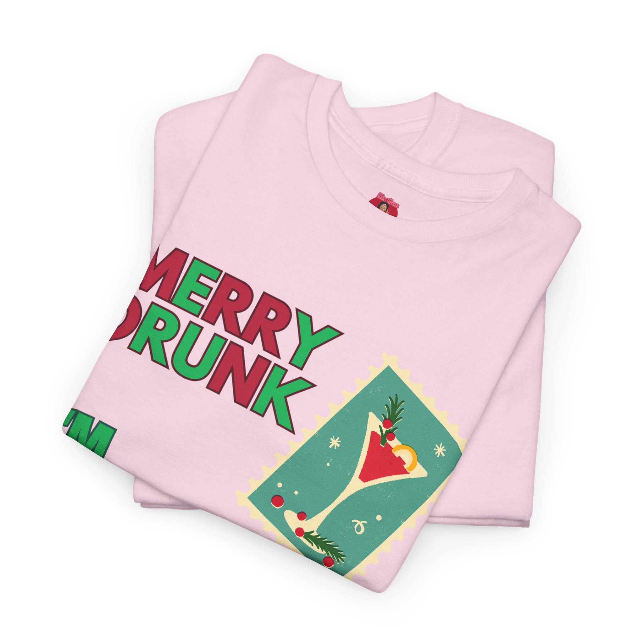 Funny Christmas Tee, Merry Drunk I'm Christmas, Alcohol Party Shirt, Holiday Drinking Gift, Sarcastic Xmas Top