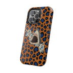 Shark Bite Leopard Print Phone Case — Magnetic Impact-Resistant
