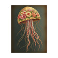 Floral Jellyfish Poster