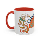 Coffee Mug — "Chinga la Migra" Colorful Peacock Accent Mug