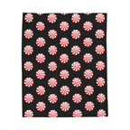 Festive Peppermint Plush Blanket, Cozy Holiday Throw, Christmas Decor, Gift for Loved Ones, Soft Fleece Blanket