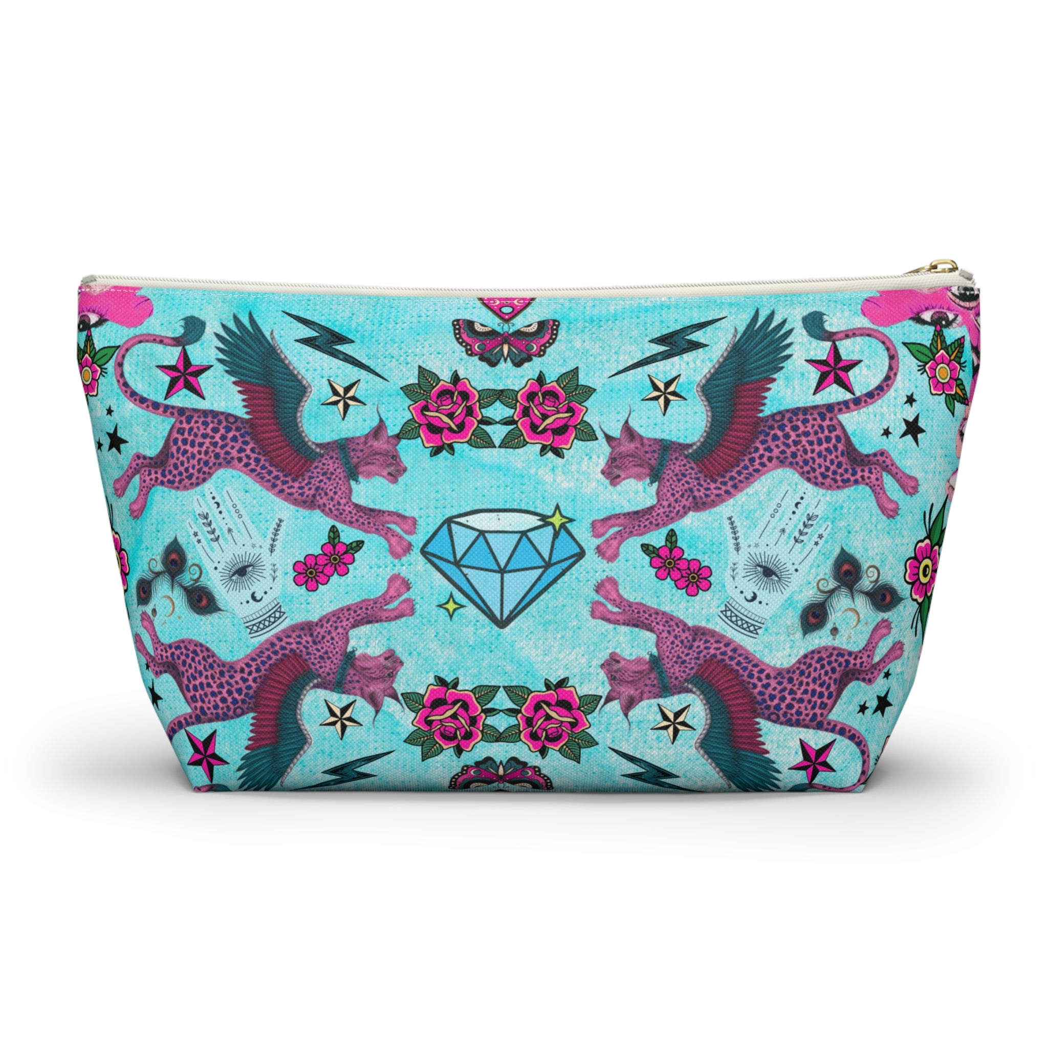 Mystic Retro Whimsy Maximalist Accessory Pouch