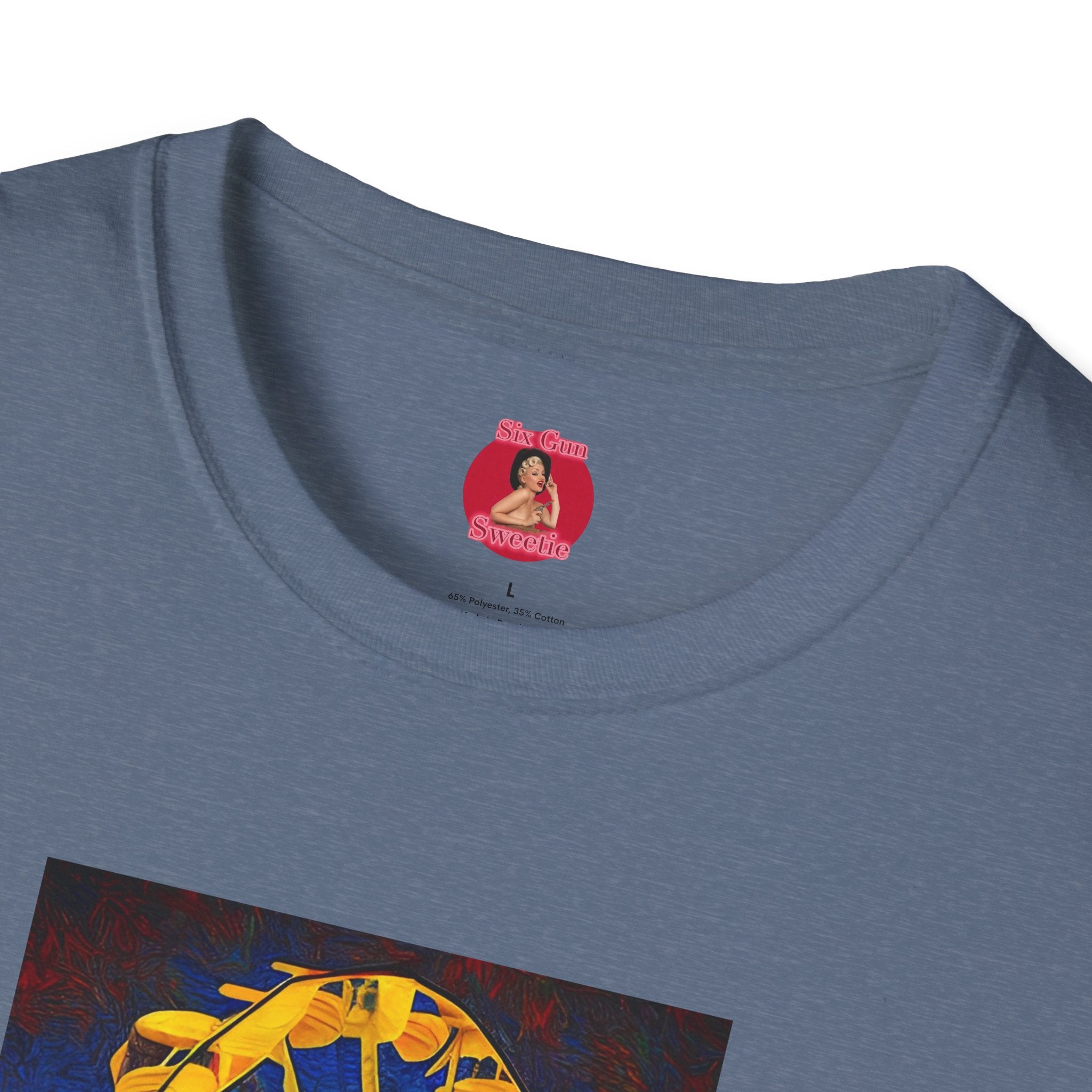 Ferris Wheel T-Shirt, Gothic Van Gogh Style Graphic Tee, Creepy Carnival Shirt, Unisex Softstyle Tee, Dark Art Clothing