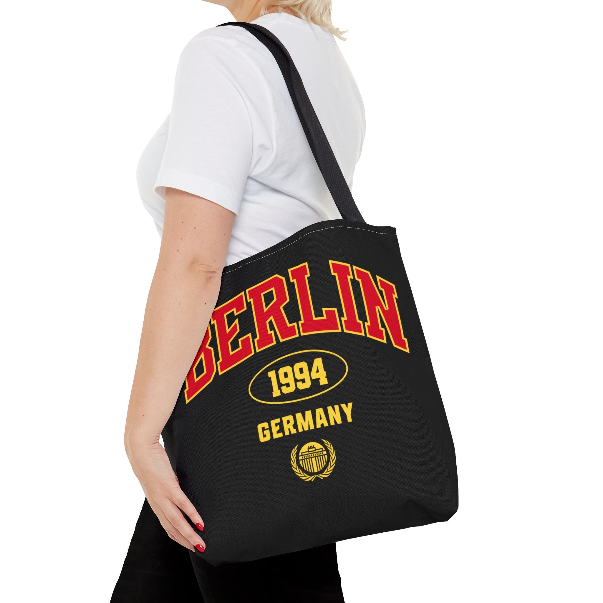 Berlin Germany 1994 Athletic Font Tote Bag | Vintage Sport Logo