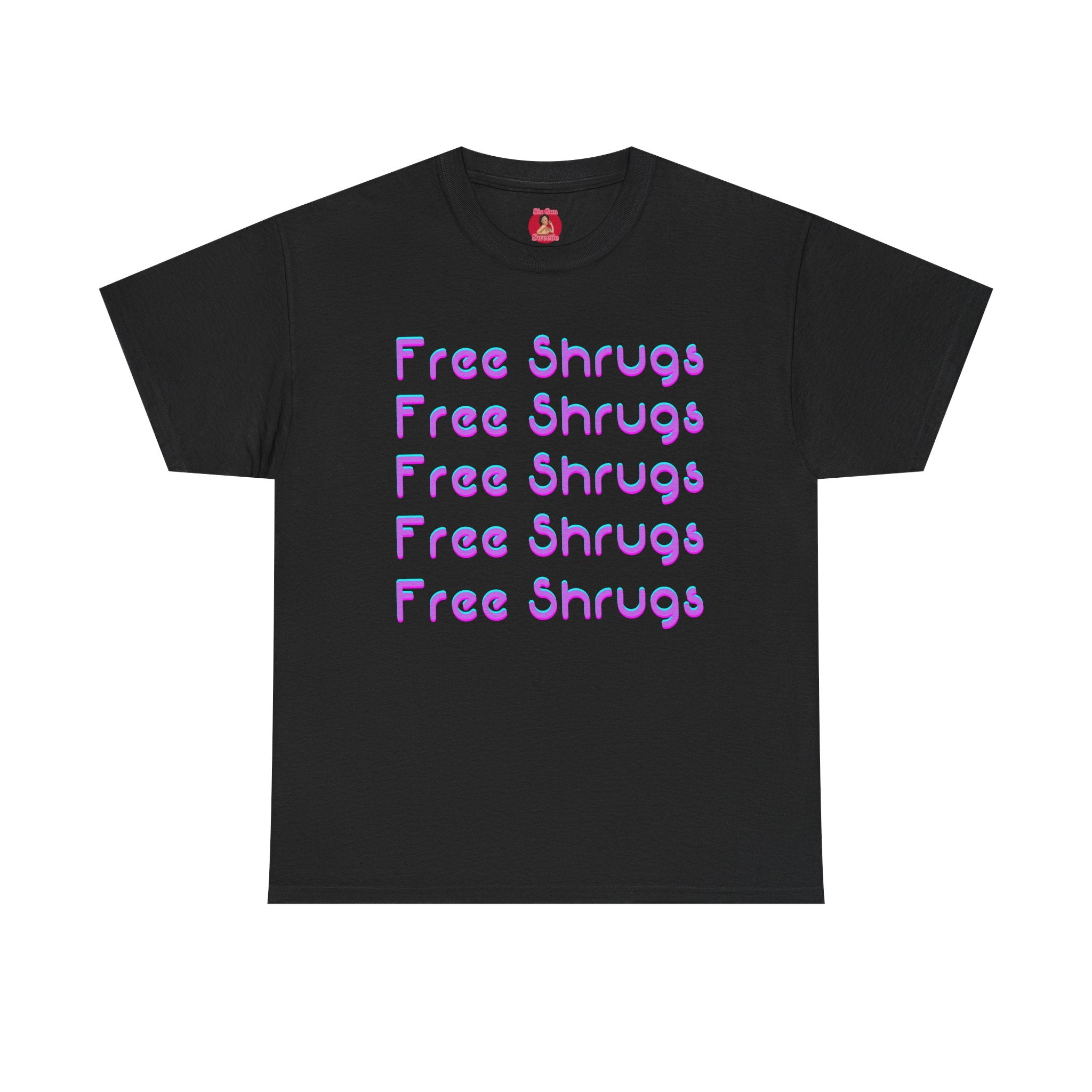 Graphic Tee Free Shrugs Retro Y2K Unisex Heavy Cotton Tee