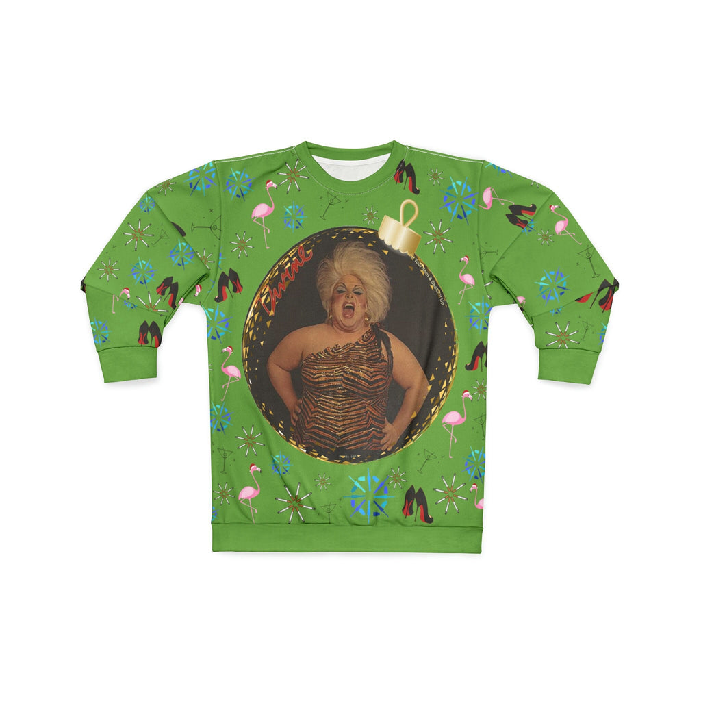 Iconic Divine Christmas Sweater John Waters fim star, Filthy Muse