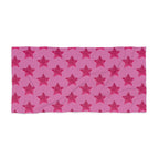 Pink Star Pattern Beach Towel — Glittery Stars Summer Towel