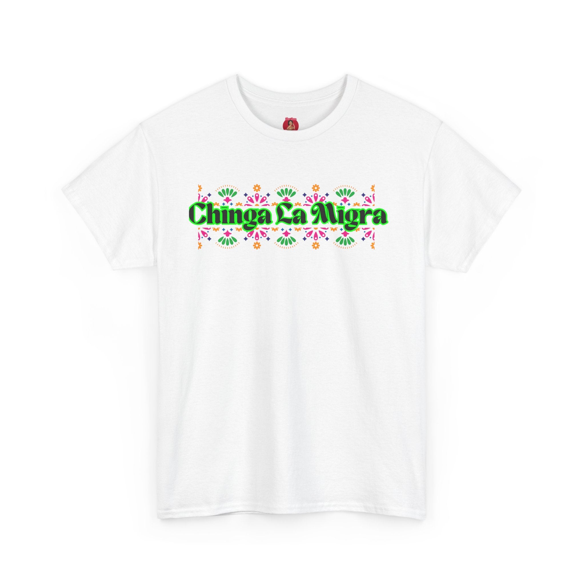 T-Shirt Chinga La Migra, Support Immigrants, anti Ice anti fascist Unisex Heavy Cotton Tee