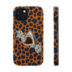 Shark Bite Leopard Print Phone Case — Magnetic Impact-Resistant
