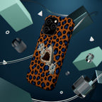 Shark Bite Leopard Print Phone Case — Magnetic Impact-Resistant