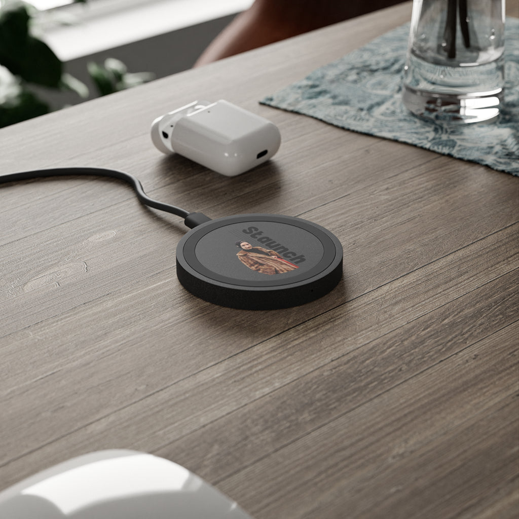 Wireless Charging Pad - Lil Edie Staunch Character, Grey Gardens