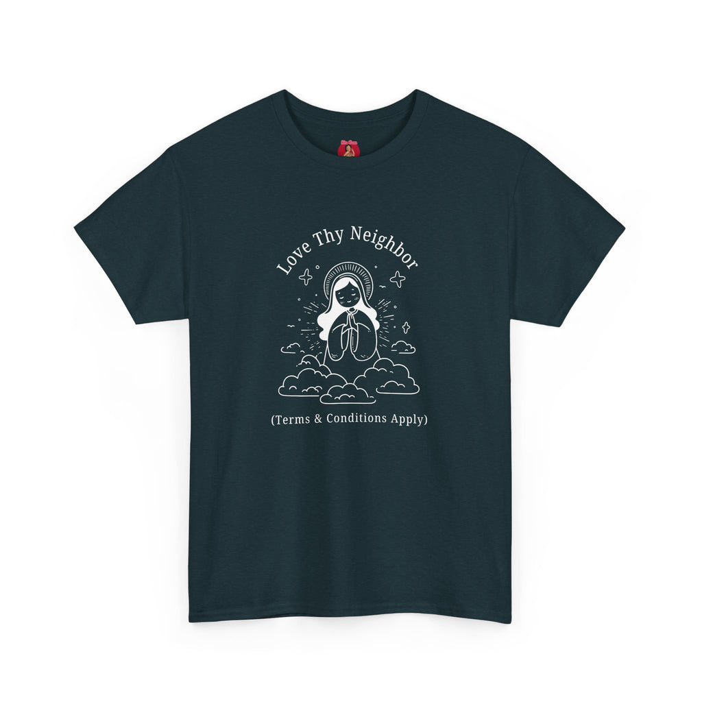 Funny Pro-Immigration Unisex Tee with 'Love Thy Neighbor' Design