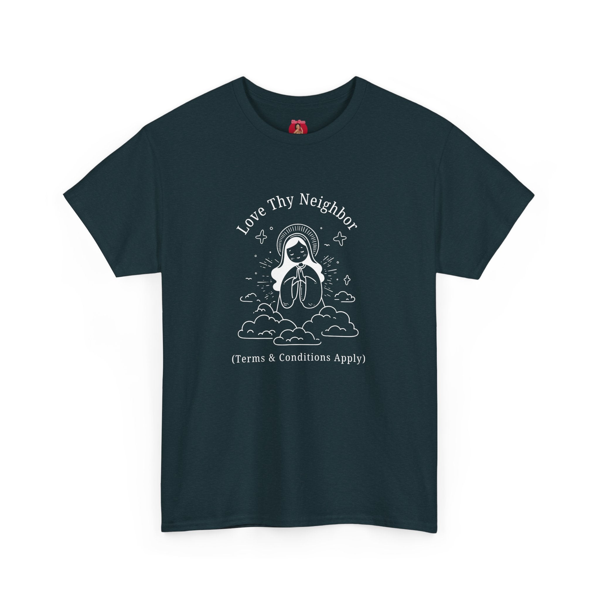 Funny Pro-Immigration Unisex Tee with 'Love Thy Neighbor' Design