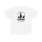 Cowgirl Riding Silhouette Unisex Tee -Too Wild- Wild West Feminist Logo