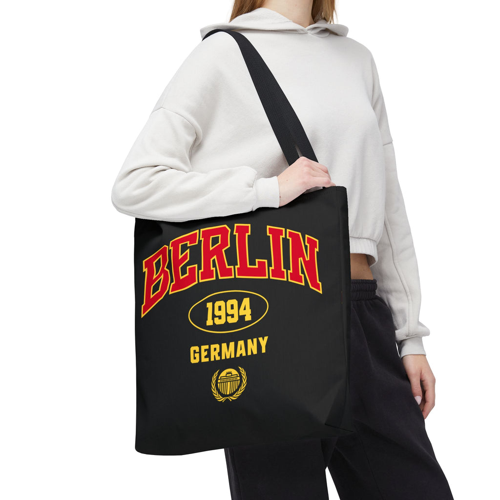 Berlin Germany 1994 Athletic Font Tote Bag | Vintage Sport Logo