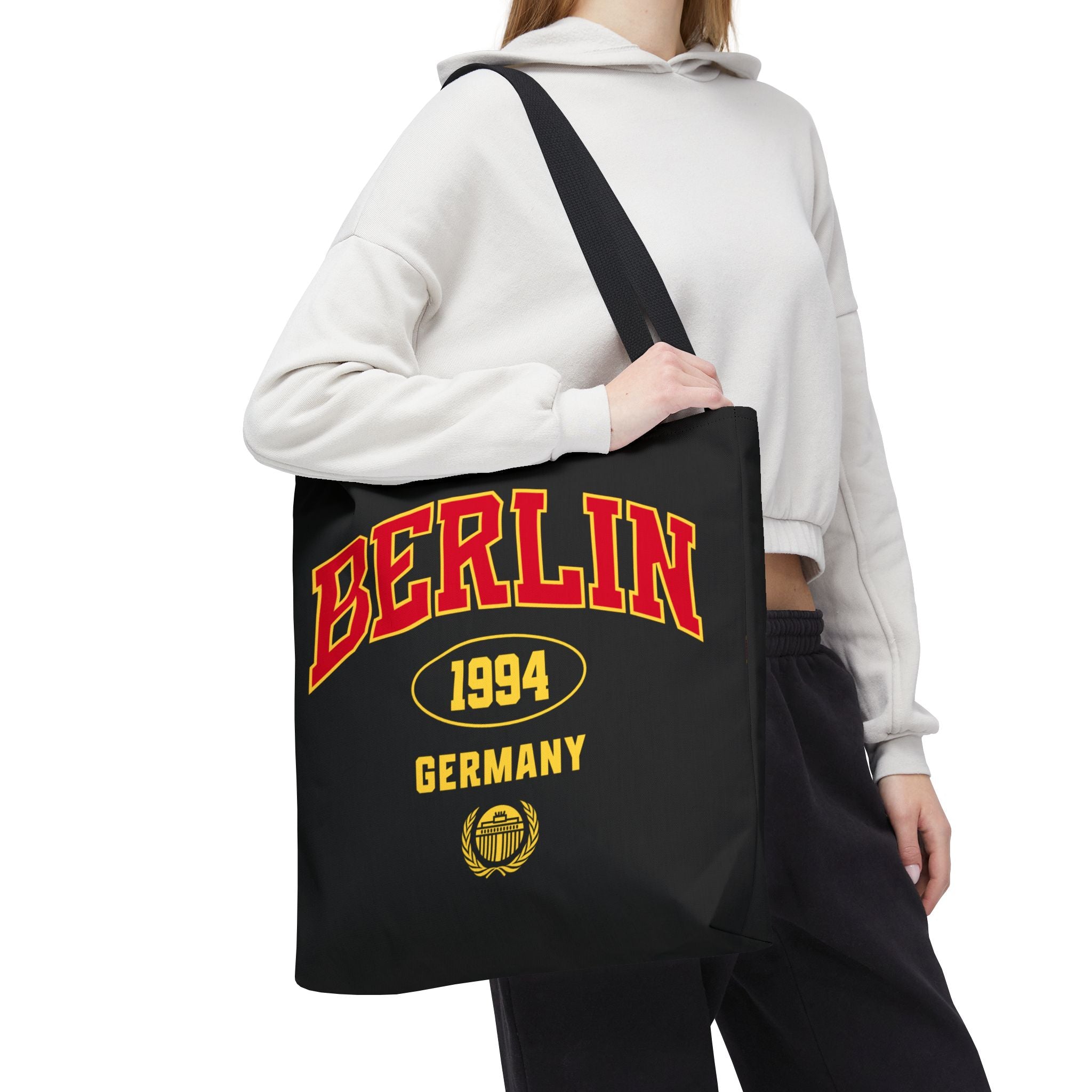 Berlin Germany 1994 Athletic Font Tote Bag | Vintage Sport Logo