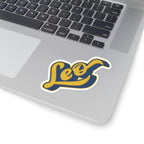 Leo Star Sign 70s Groovy Zodiac Sticker — Retro Star Sign Kiss-Cut