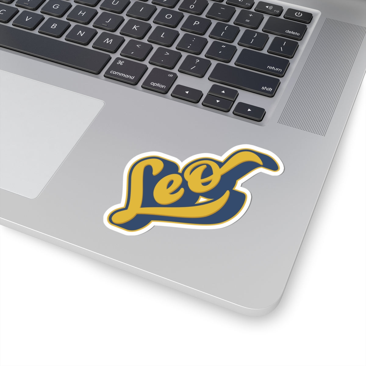 Leo Star Sign 70s Groovy Zodiac Sticker — Retro Star Sign Kiss-Cut