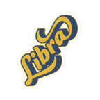 Copy of Libra 70s Groovy Zodiac Sticker — Retro Star Sign Kiss-Cut