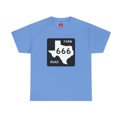 Texas Farm Road 666 Sign, Highway to Hell, Hail Satan Unisex T-shirt