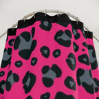 Shower Curtains - Hot Pink Leopard Print '80s Punk Queen Vibe