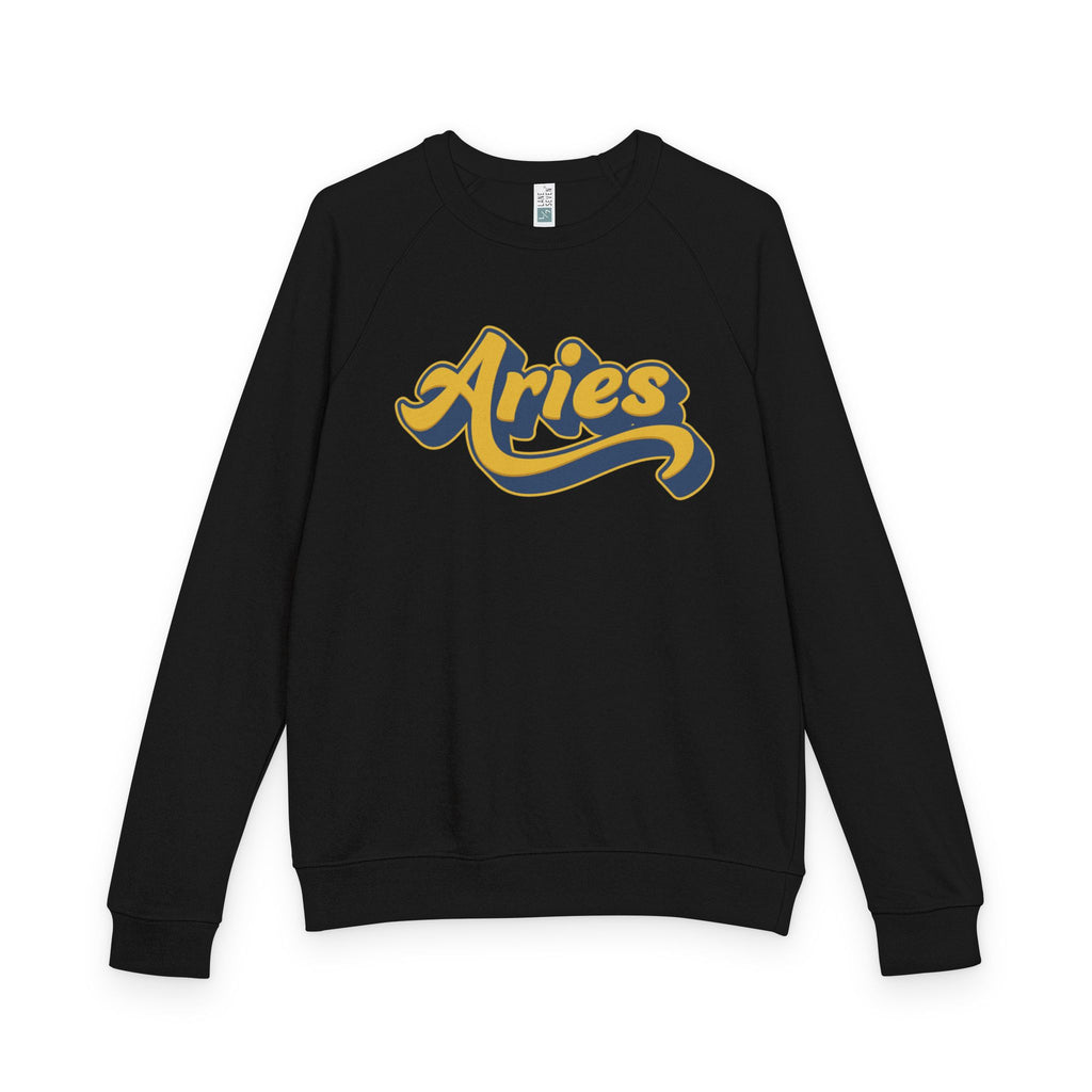 Aries zodiac Unisex French Terry Crewneck Sweatshirt, Halloween Apparel, Casual Wear, Gifts for Friends, Cozy Graphics