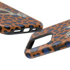 Shark Bite Leopard Print Phone Case — Magnetic Impact-Resistant