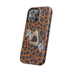 Shark Bite Leopard Print Phone Case — Magnetic Impact-Resistant