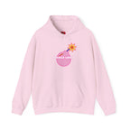 Hooded Sweatshirt 'Fragile like a Bomb' Female Empowerment Y2K Design