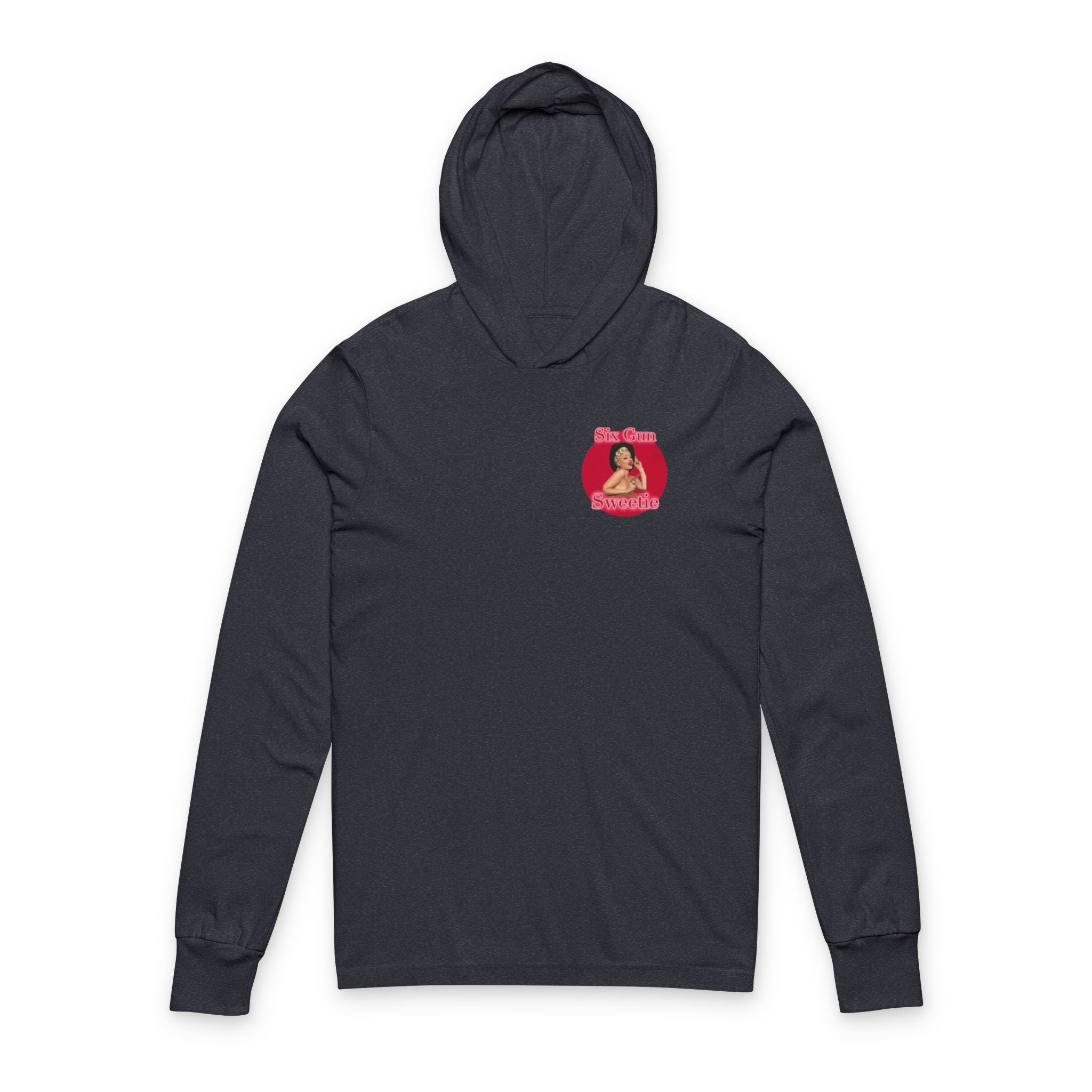 Vintage Cowgirl Unisex Hooded Tee - Six Gun Sweetie Design