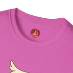 British Cool Fit Bird T-Shirt — Playful Bird with Union Jack Sunglasses
