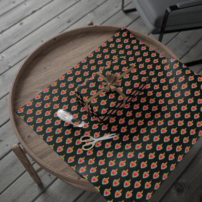 Sacred Heart Design wrapping paper