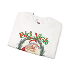 Funny Santa 'Big Nick Energy' Crewneck Sweatshirt for Christmas, Bold Vintage Design, Unique Apparel Jumper, Holiday Gift, Winter Clothing,