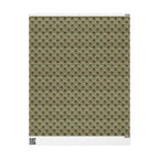 Cannabis Leaf Kraft Wrapping Paper – Green Marijuana Pattern Gift Wrap