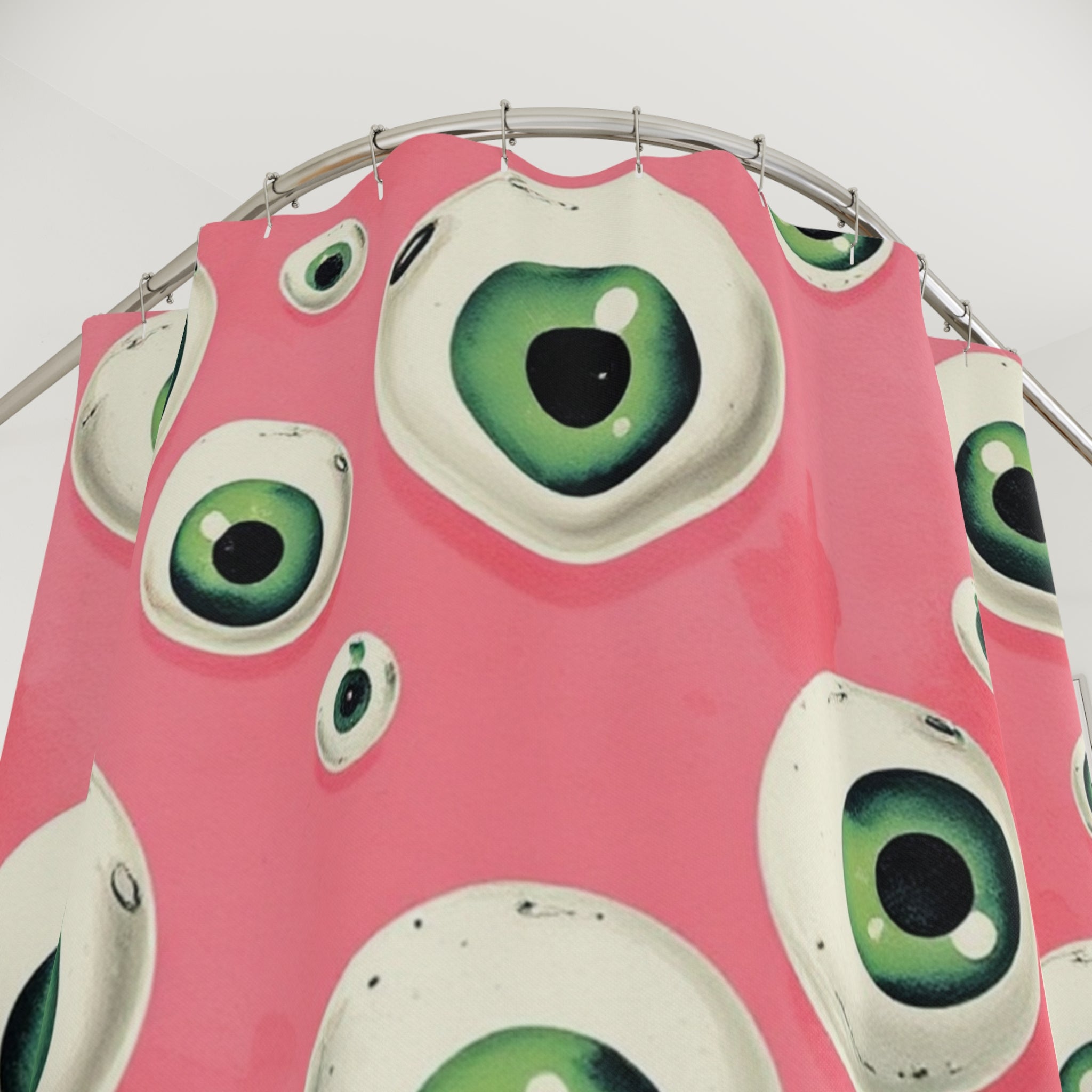 Playful Eye-Catching Shower Curtain for Home Decor, Unique Bathroom Accessories, Fun Gift for Holidays, Quirky Decorations, Trendy Design
