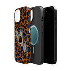 Shark Bite Leopard Print Phone Case — Magnetic Impact-Resistant